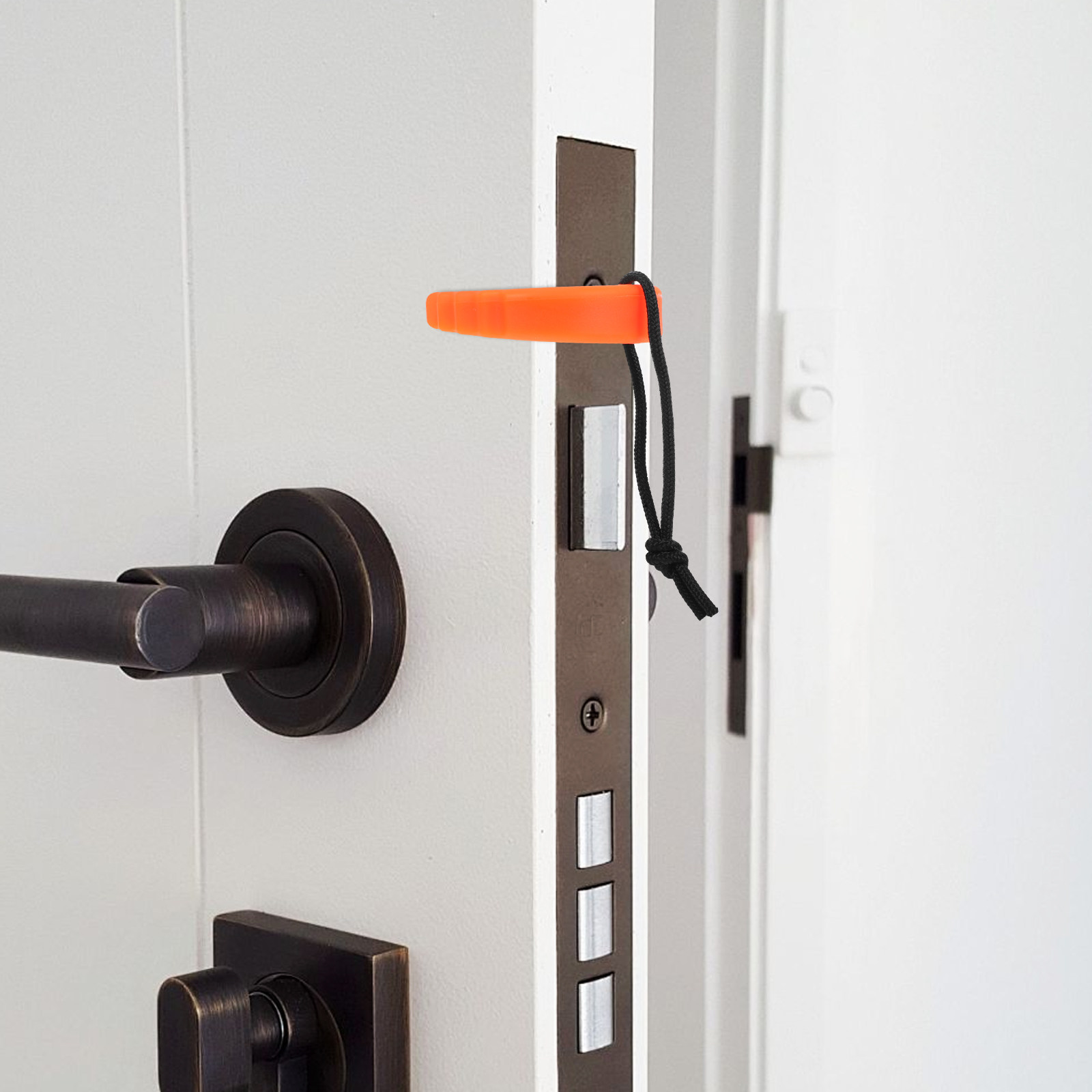 Door Stop Alarm - Portable Safety Door Stopper C-Shaped Wedge