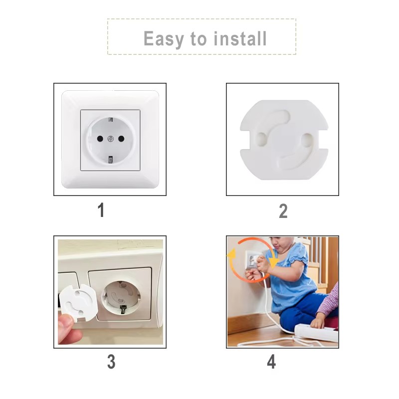 1-10Pcs Kids Sockets White Cov - Outlet Cover Baby ulasan dan harga