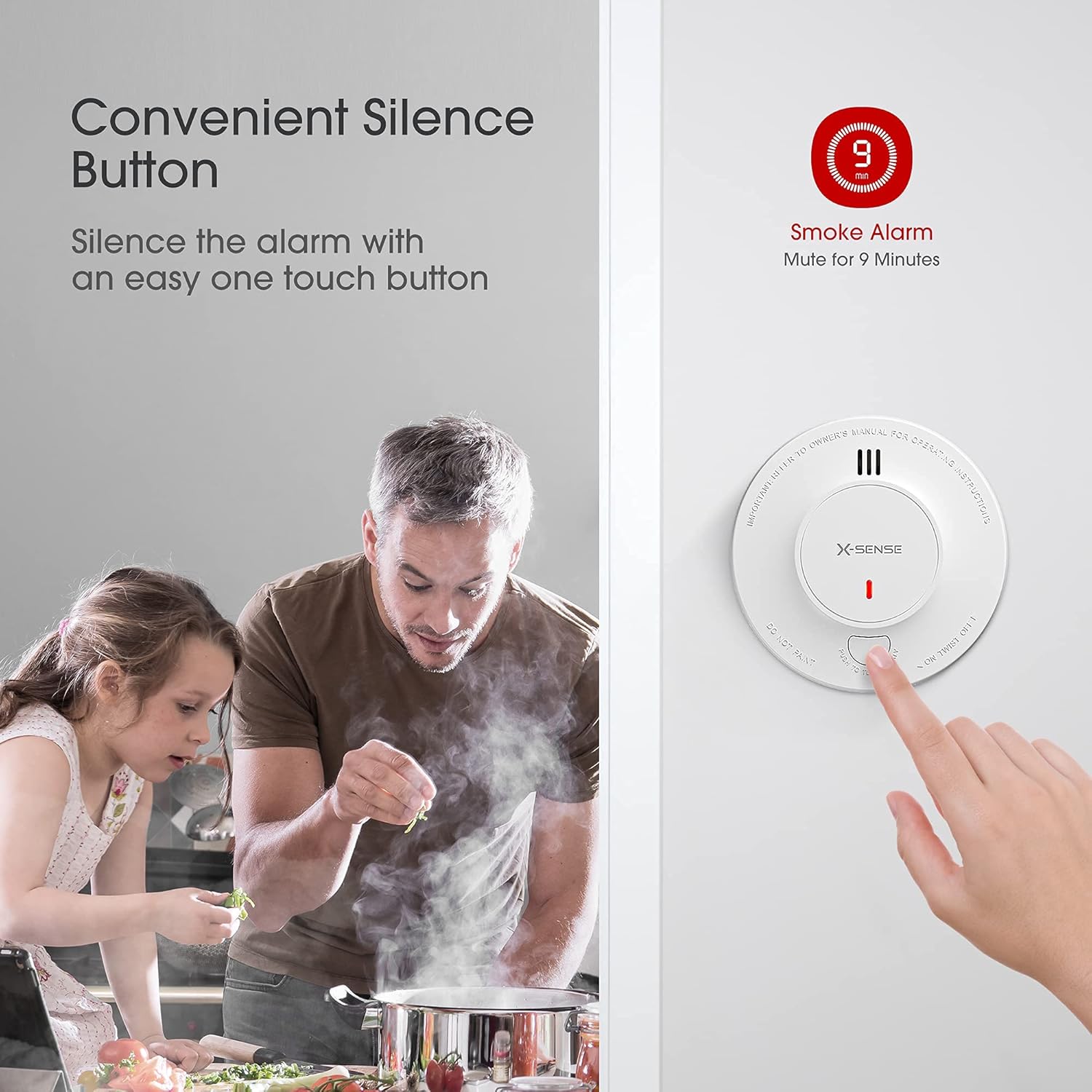 X-Sense Smoke Alarm, 10-Year B - Smoke Detector Interconnected ulasan dan harga