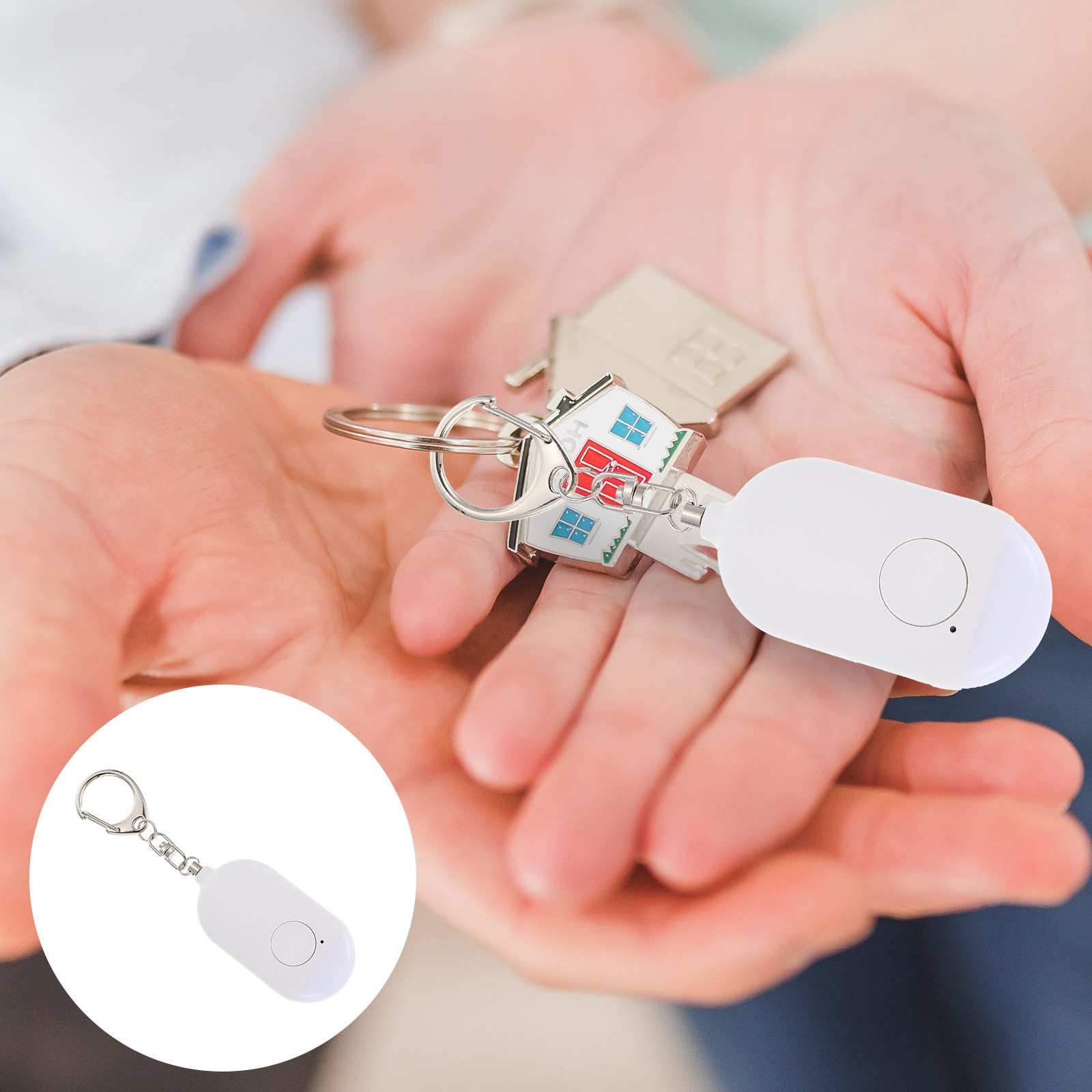 1Set Personal Alarm Rechargeab - Personal Alarm Keychain ulasan dan harga