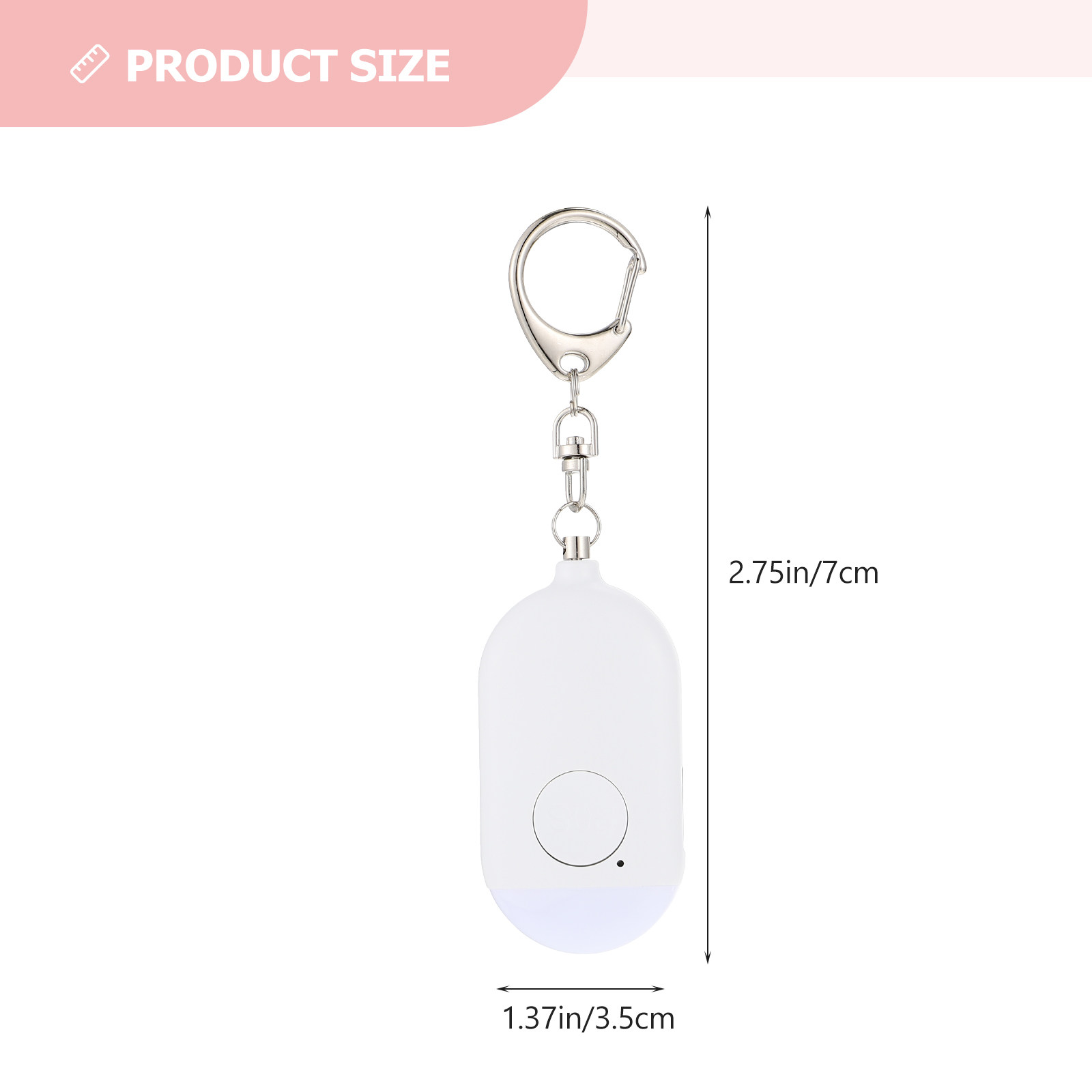 1Set Personal Alarm Rechargeab - Personal Alarm Keychain ulasan dan harga