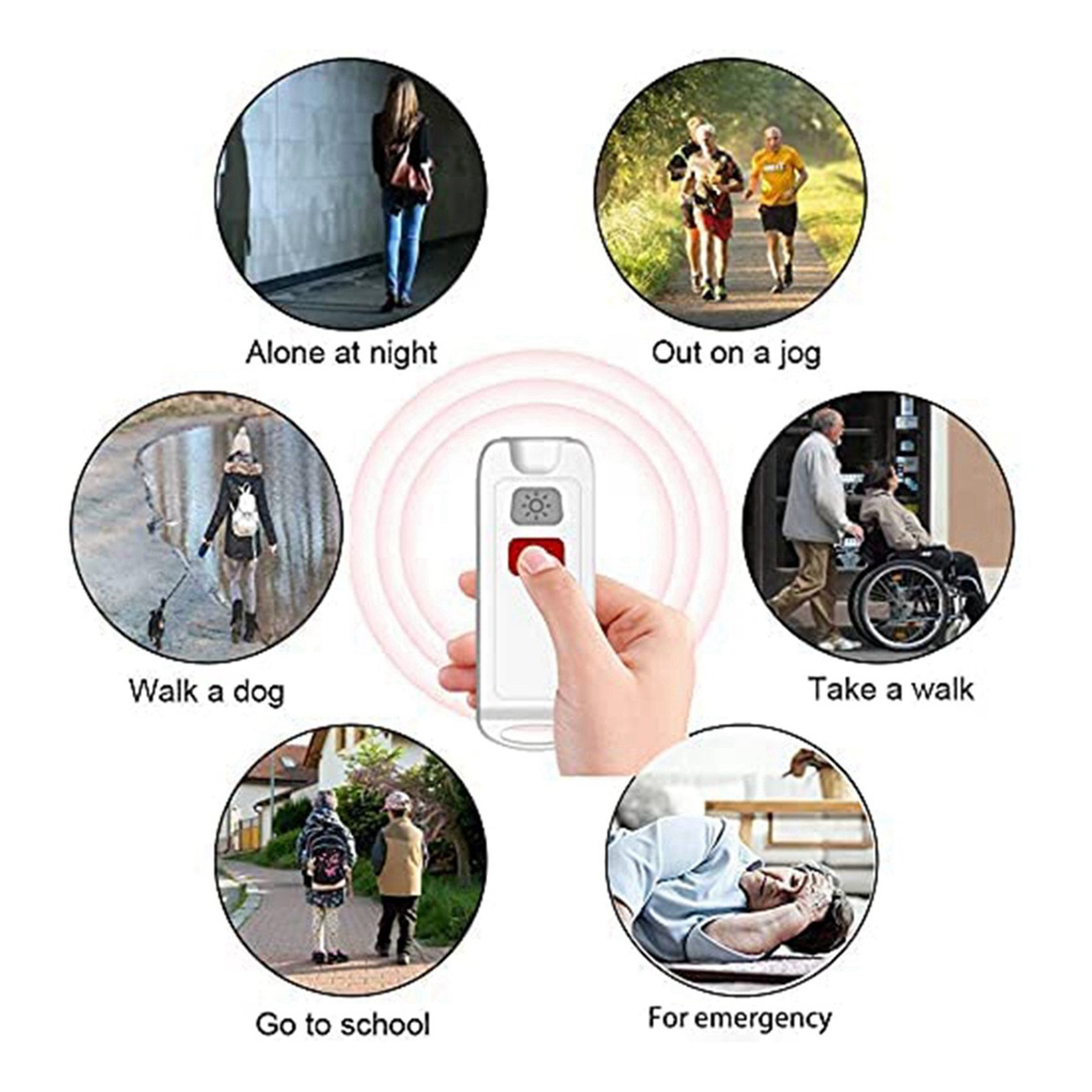 FULL-2X Personal Alarm,Safety  - Personal Alarm Keychain ulasan dan harga