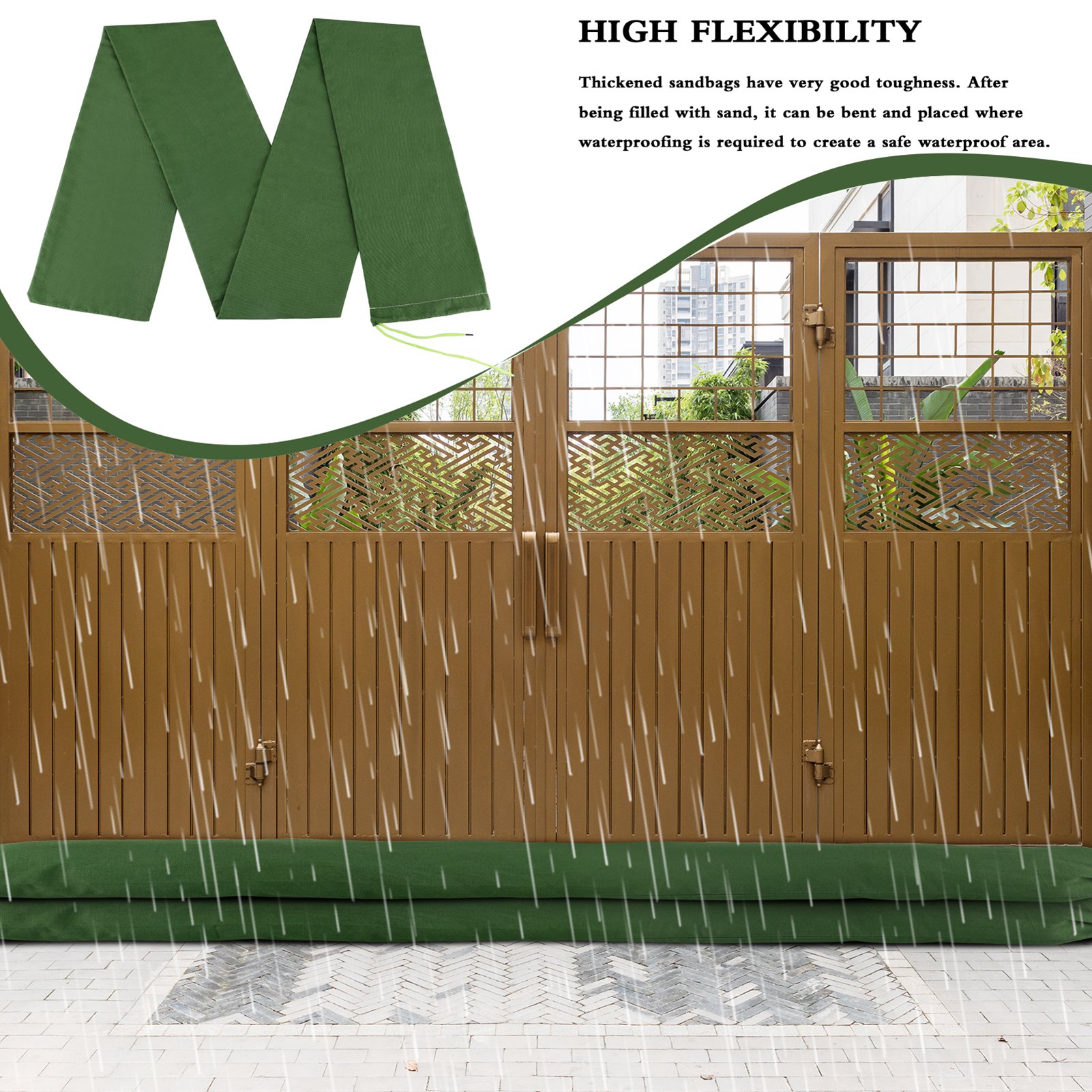 Sandbag Long Sandbag Green Can - Flood Barrier Bag ulasan dan harga