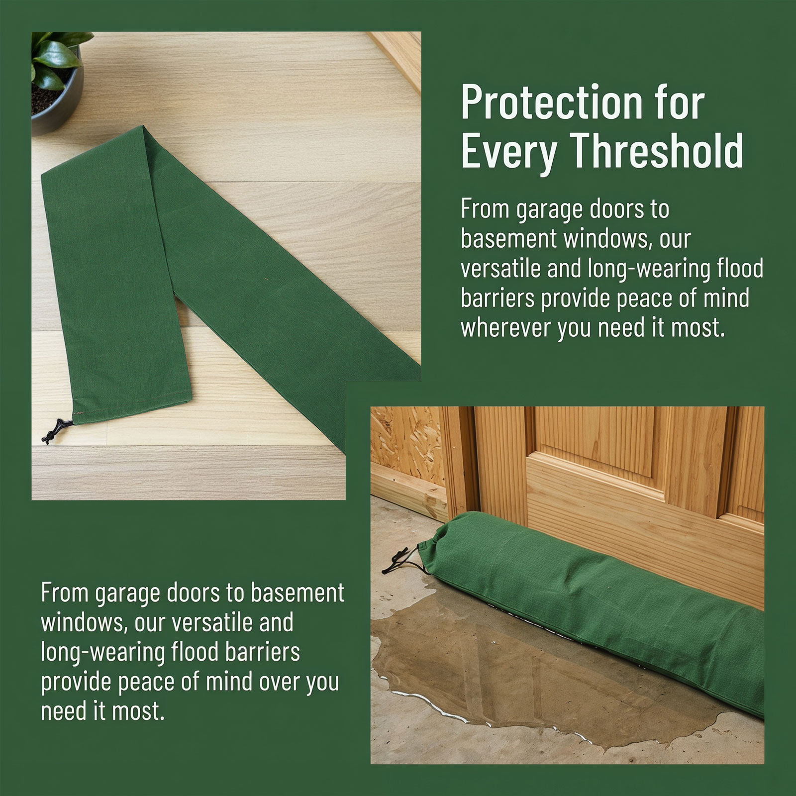 3Pcs Canvas Flood Control Sand - Flood Barrier Bag ulasan dan harga