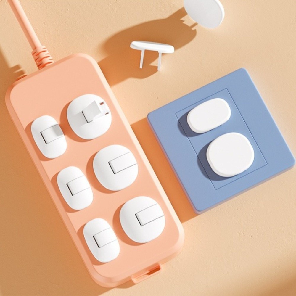 5pcs New Soft Silicone Socket  - Outlet Cover Baby ulasan dan harga