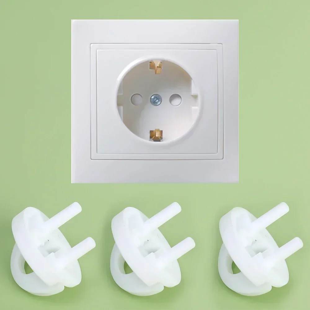 White Electrical Safety Socket - Outlet Cover Baby ulasan dan harga