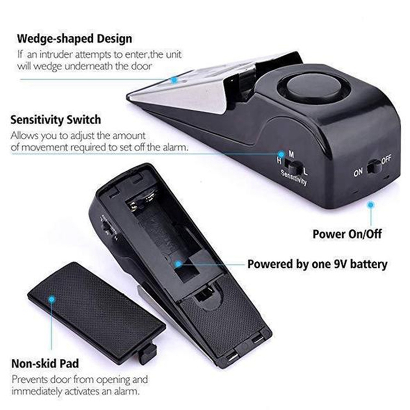 Wireless Door Stop Alarm Lock  - Door Stop Alarm ulasan dan harga