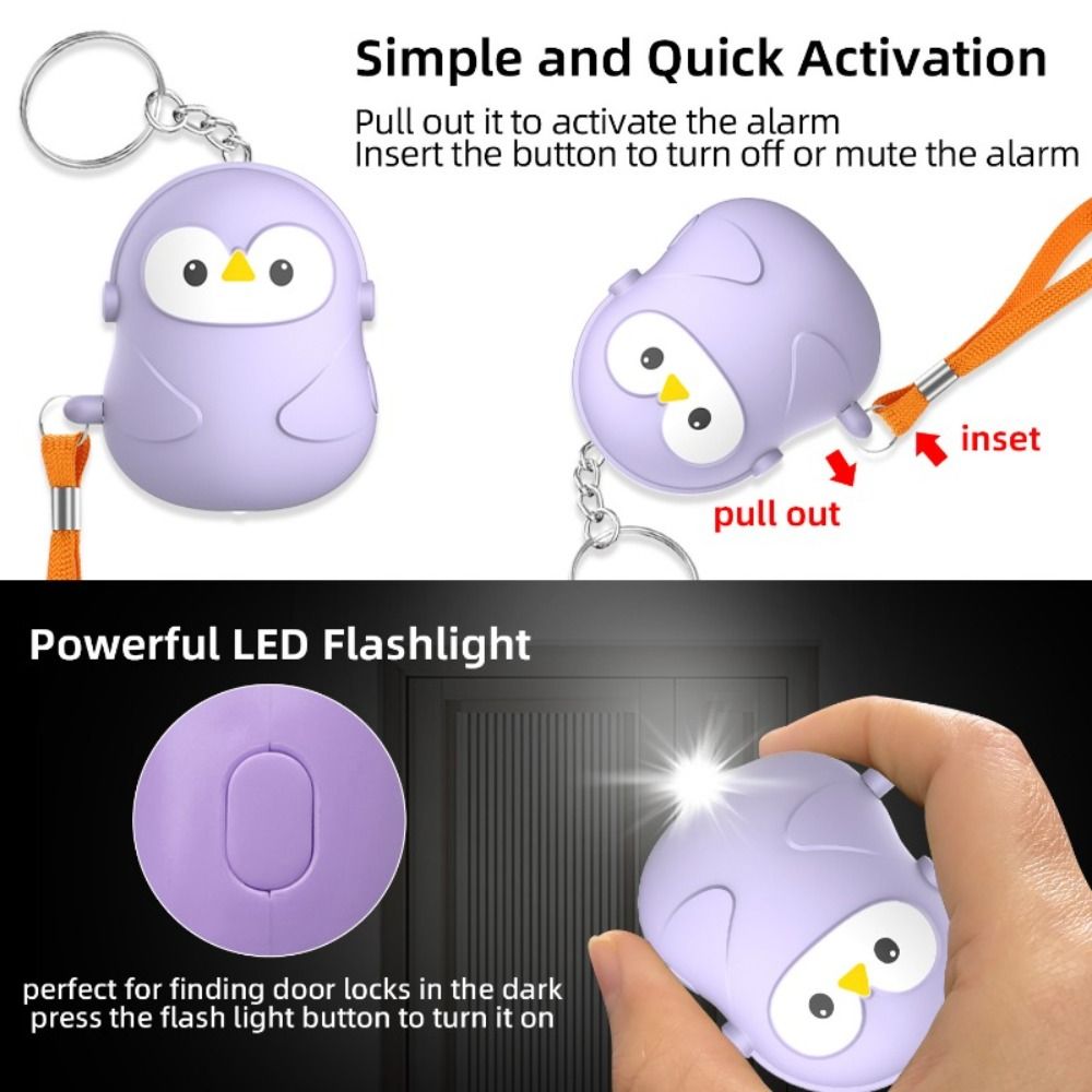 New 130dB Personal Self Defens - Personal Alarm Keychain ulasan dan harga