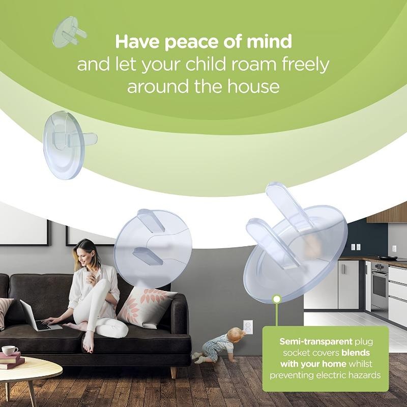 Clear Outlet Cover Baby Safety - Outlet Cover Baby ulasan dan harga